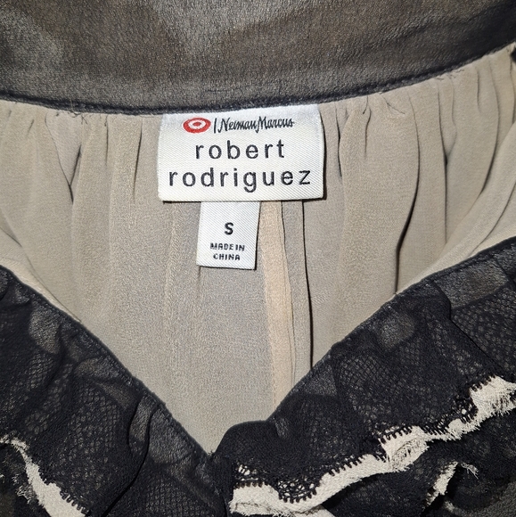 Robert Rodriguez Neiman Marcus ruffle blouse small *C - Picture 2 of 6